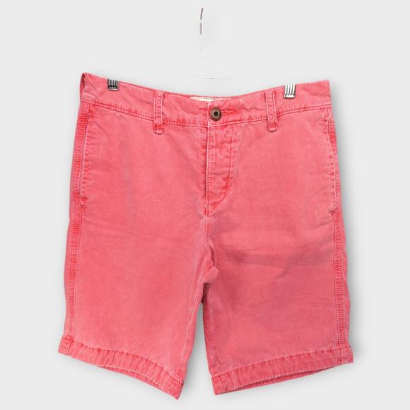 Mens Hollister Pink Button Fly Chino Jean Shorts Size 30 - Picture 1 of 6